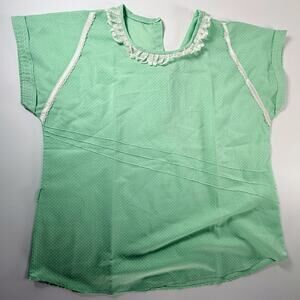 True Vintage 🖤 Mint Green Polka Dot Top 🖤 1960s